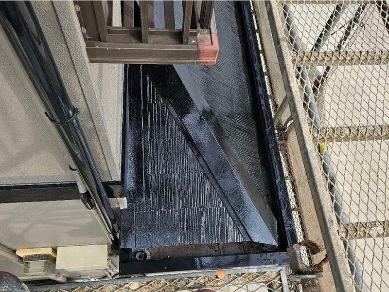 塗装後の下屋根