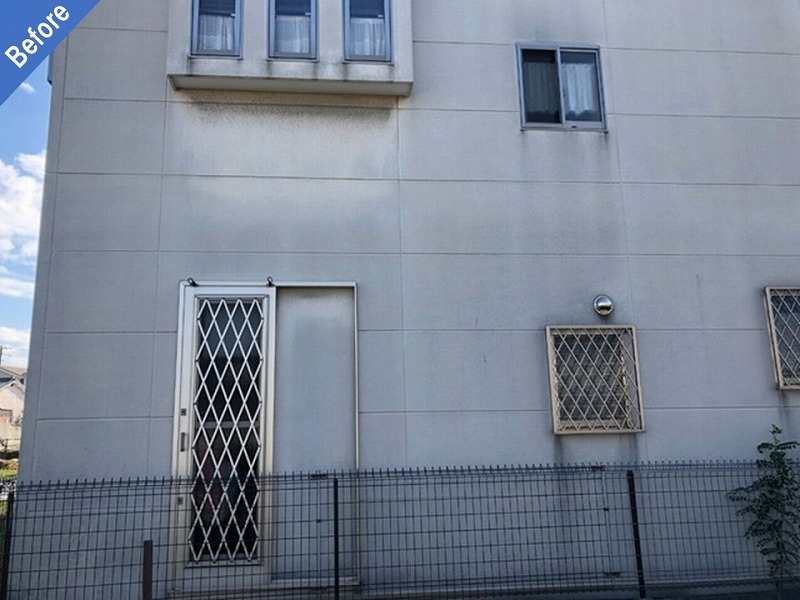 外壁塗装前の北側の外壁