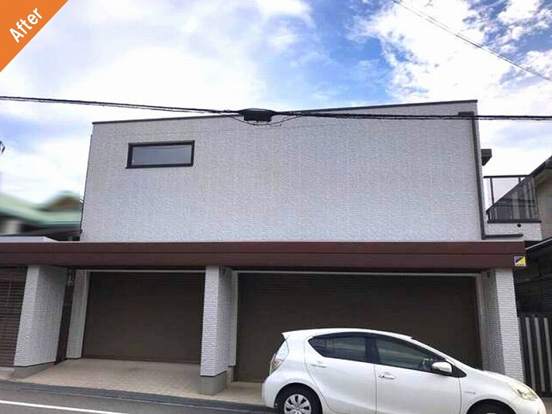 箕面市の外壁塗装後のミサワホーム