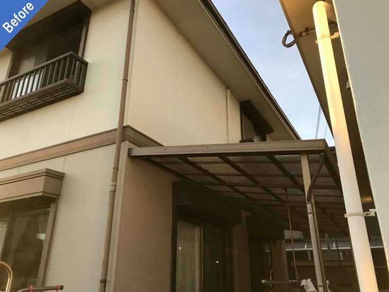 外壁塗装前のエスバイエル住宅の窯業系サイディング