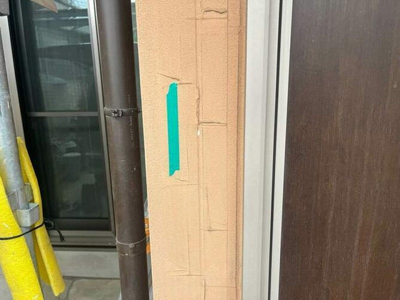 コーキング打ち替え前の目地