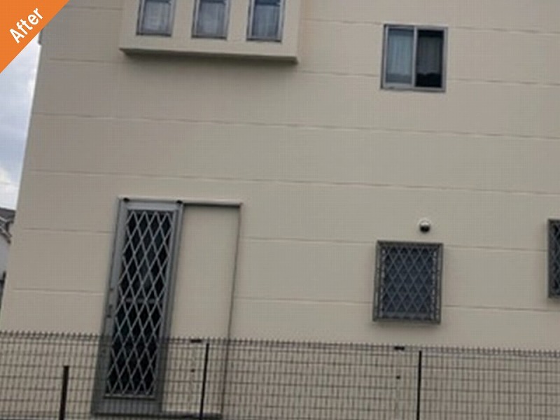 外壁塗装後の北側の外壁