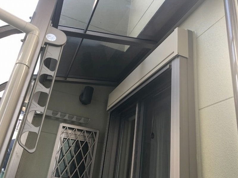 塗装後のシャッターボックス