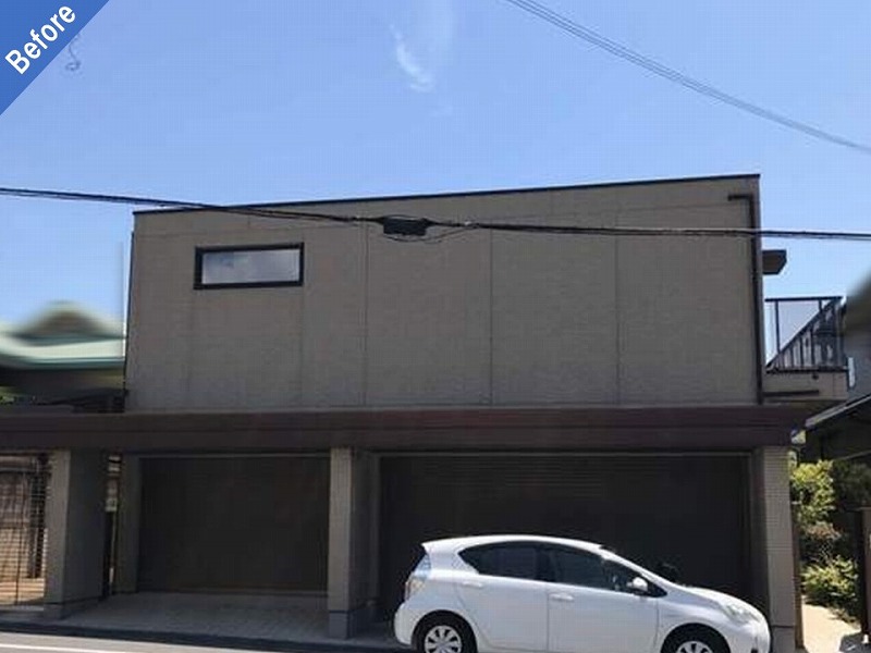 箕面市の外壁塗装前のミサワホーム