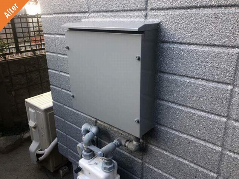 外壁塗装後の鉄部