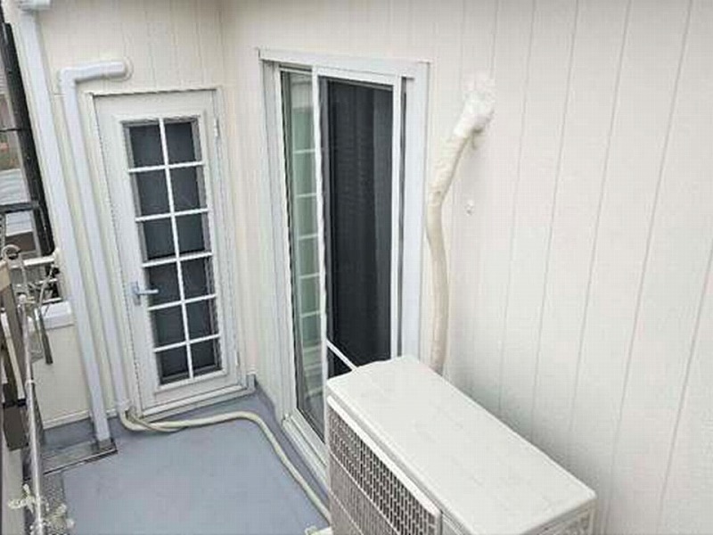 塗装後のベランダ