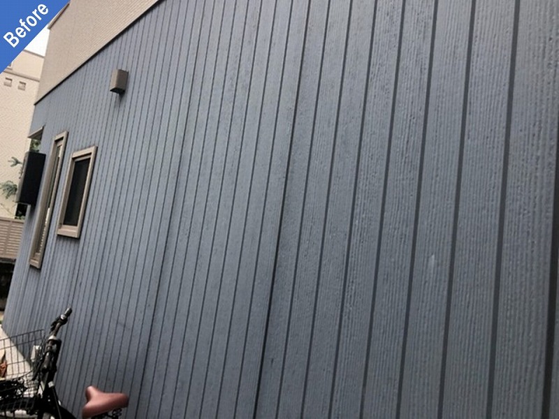 積水ハウス（セントレージ・アビーナ）の外壁塗装前の窯業系サイディング