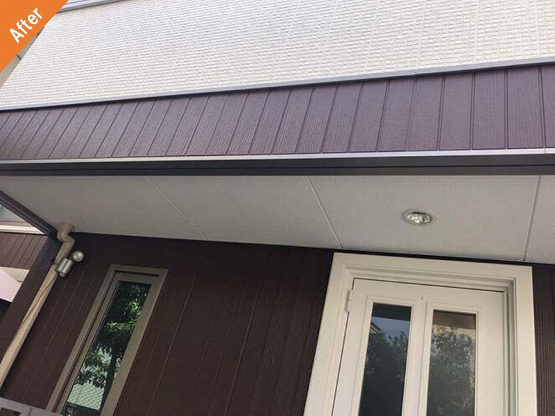 積水ハウスの外壁塗装後（セントレージ・アビーナ）の軒天