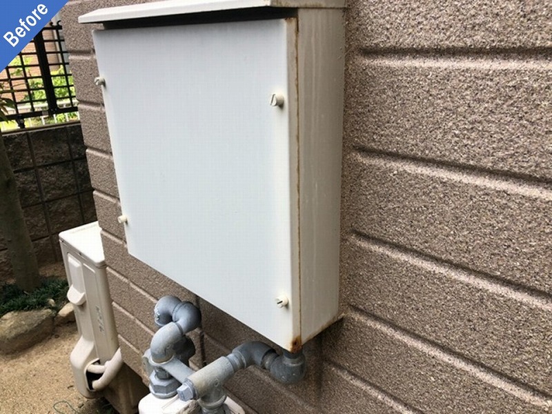 外壁塗装前の鉄部