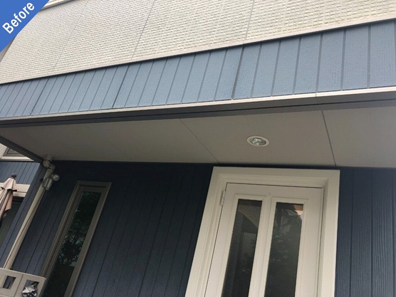 積水ハウス（セントレージ・アビーナ）の外壁塗装前の軒天