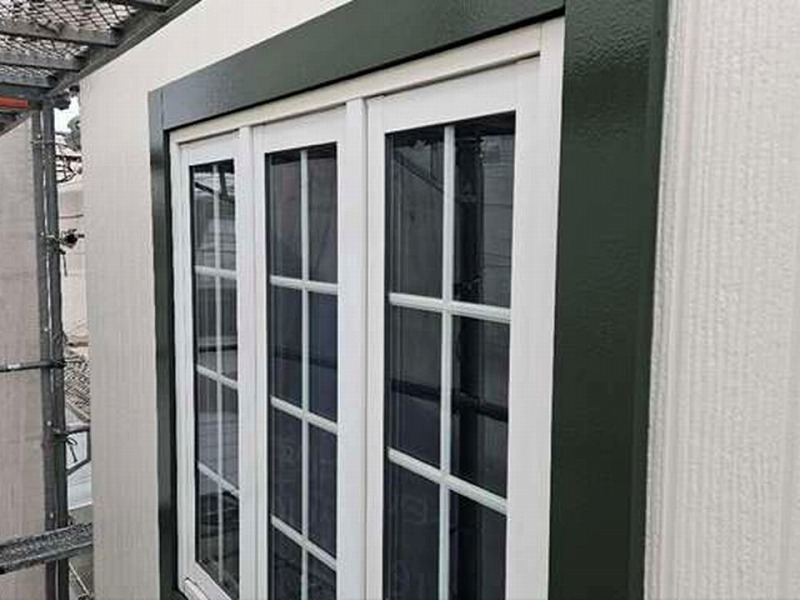 塗装後のサッシ廻り