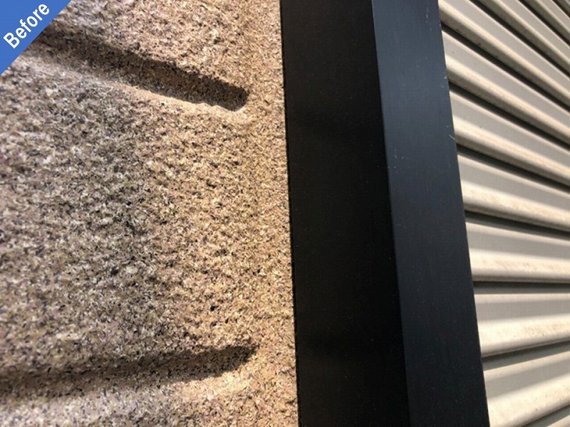 外壁塗装前の旭化成ヘーベルハウスのサッシ廻り