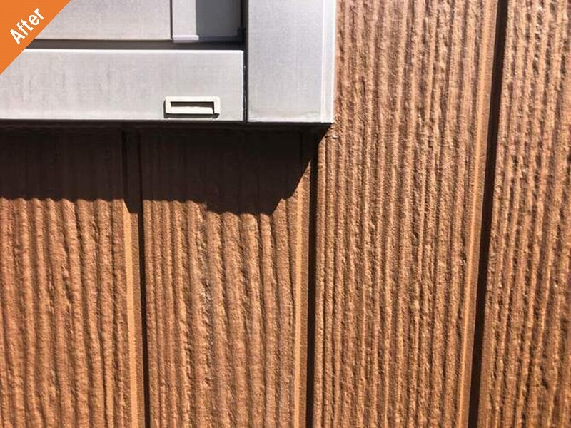 積水ハウスの外壁塗装後のサッシ廻りの目地