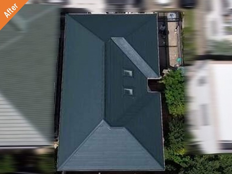 屋根カバー工法後の積水ハウスの屋根