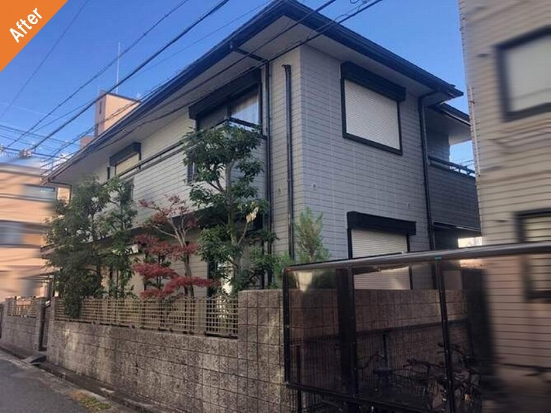 ヘーベル純正塗料で外壁塗装後の旭化成ヘーベルハウス