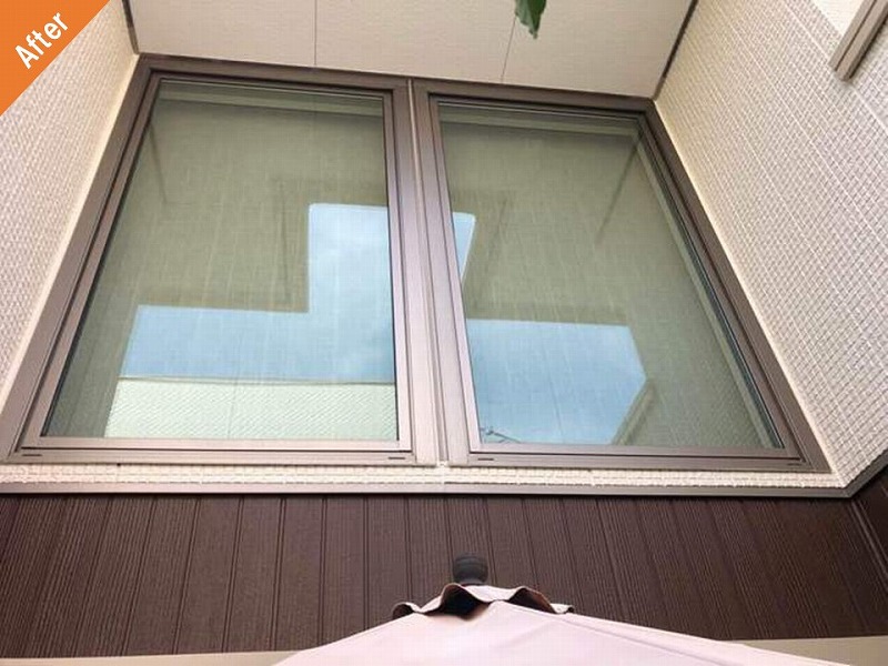 積水ハウスの外壁塗装後のサッシ廻り