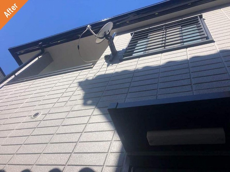 外壁塗装後の旭化成ヘーベルハウスのALC