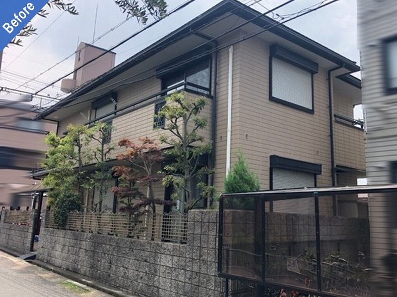 外壁塗装前の旭化成ヘーベルハウス