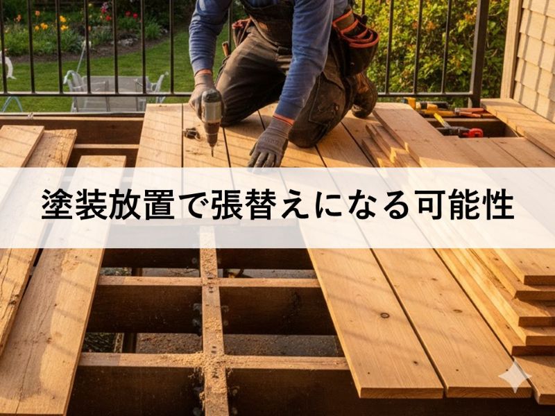 塗装放置で張替えになる可能性