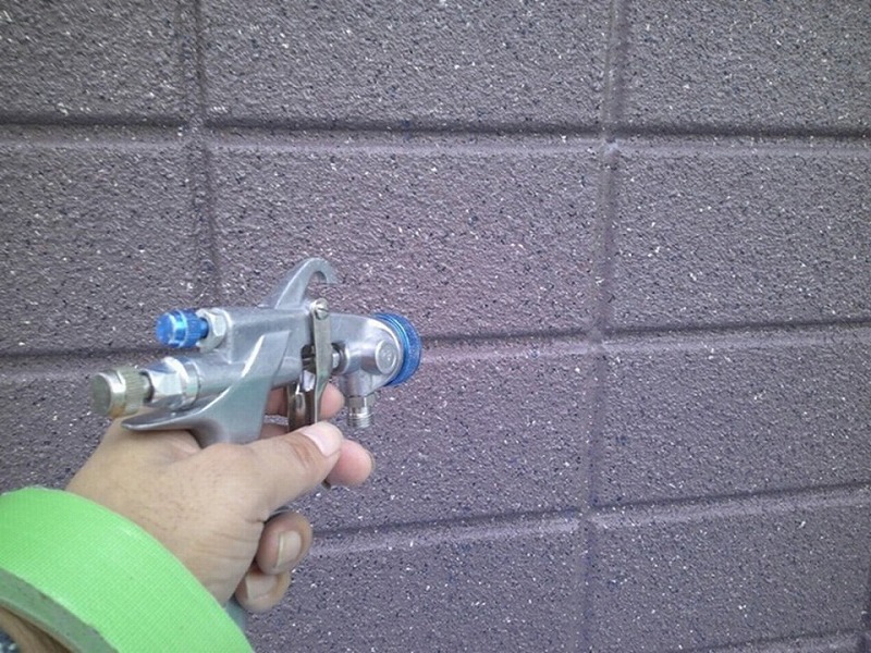 多彩模様塗料吹き付け