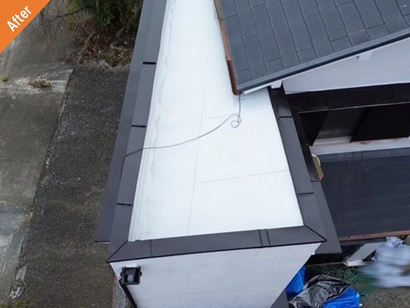 ウレタン防水後の築53年の戸建て住宅