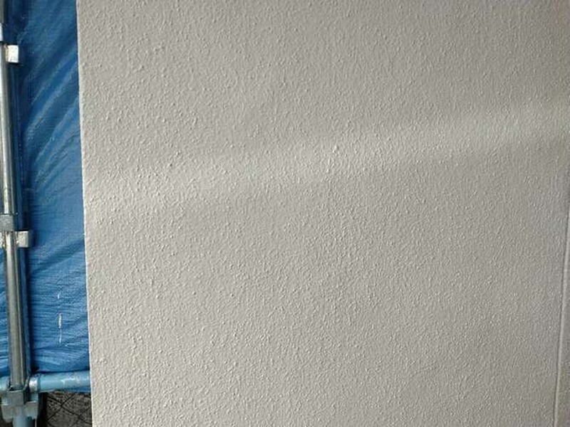 外壁塗装完了後のモルタル外壁