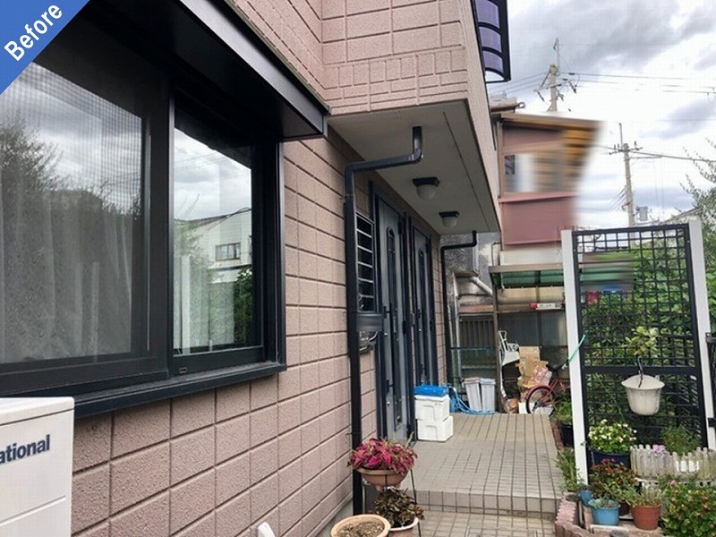 外壁塗装前の1階外壁