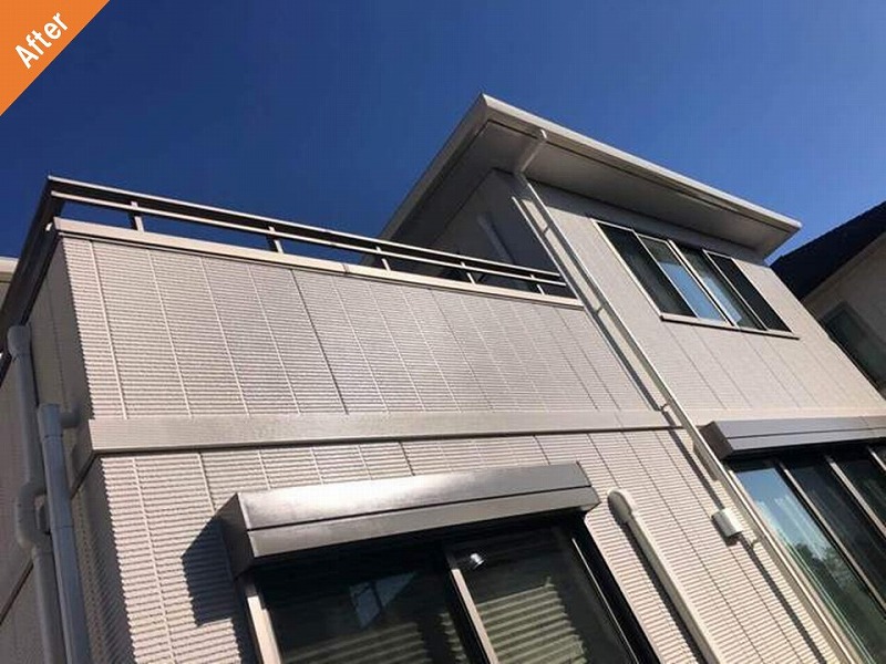 外壁塗装後のトヨタホームの窯業系サイディング