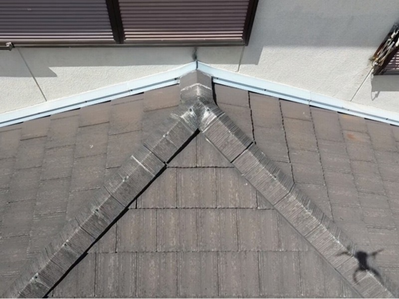 モニエル瓦の下屋根の調査