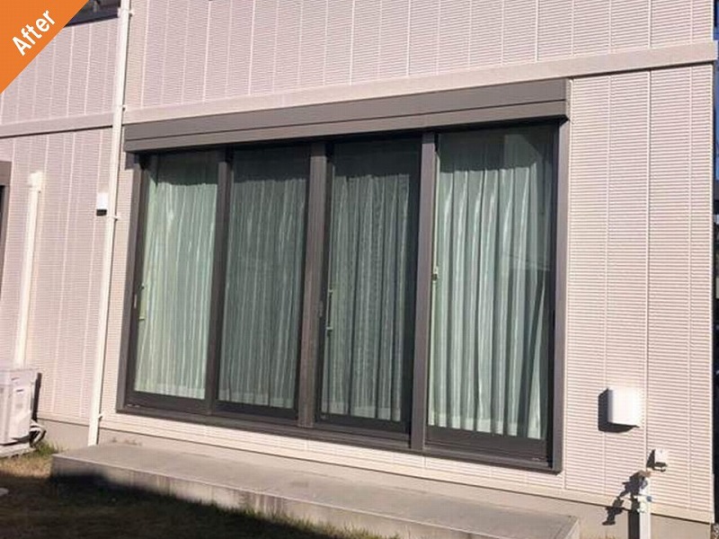 外壁塗装後のトヨタホームの1階