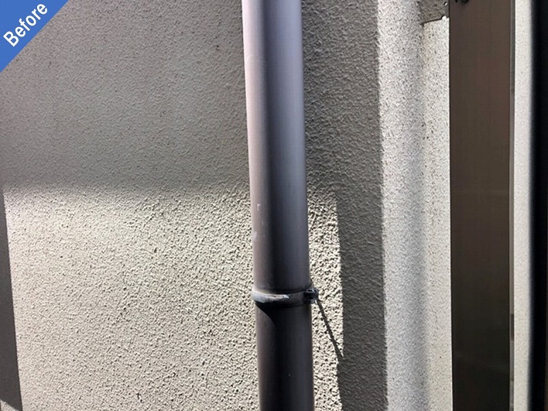 外壁塗装前の雨樋