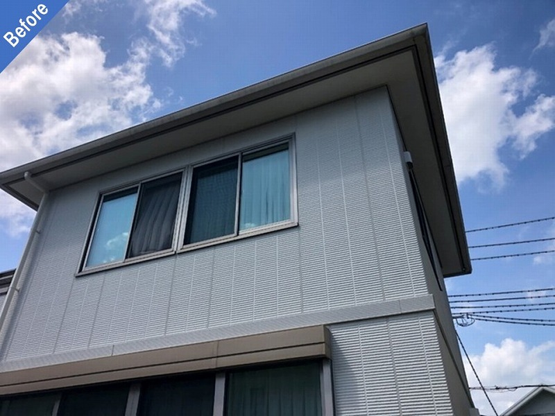 外壁塗装前の窯業系サイディング