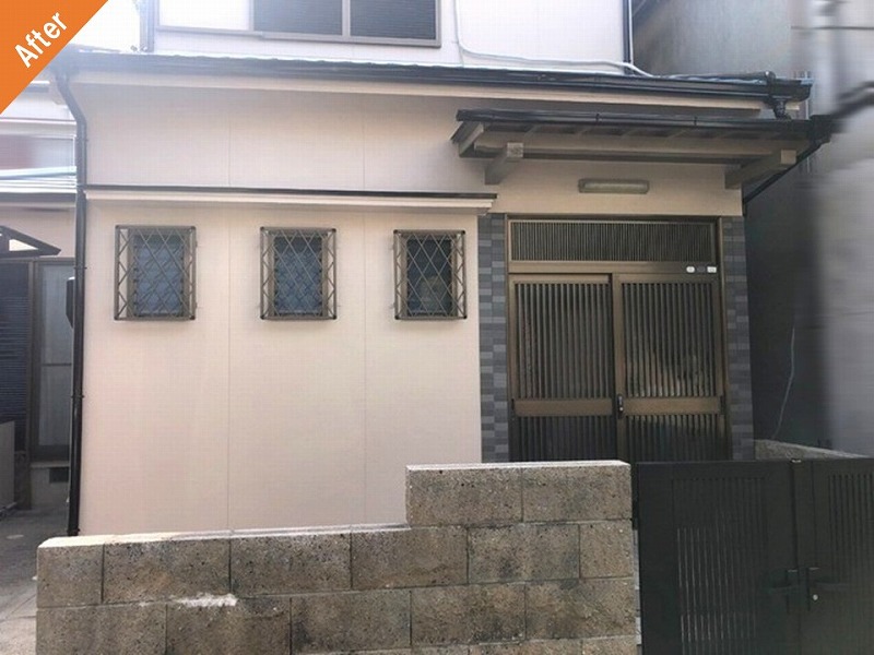 外壁塗装後の外壁正面