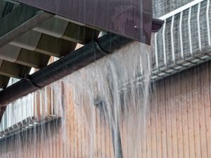 排水不良の雨樋