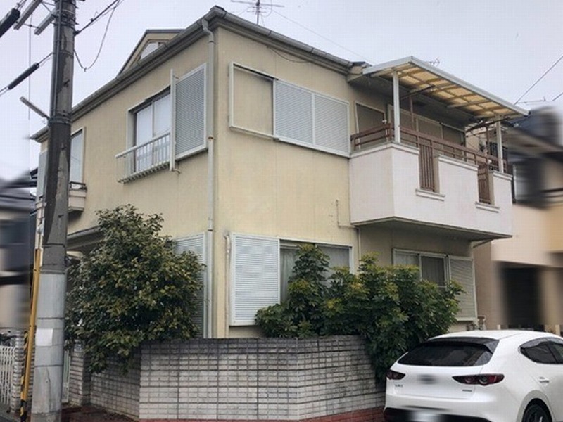 松原市の塗装工事の無料点検・お見積もりに伺った戸建て住宅