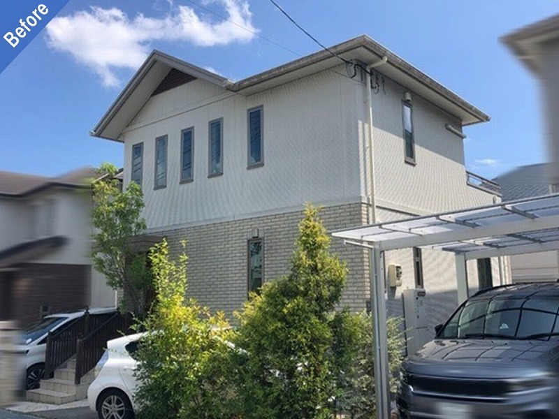 外壁塗装前のトヨタホーム