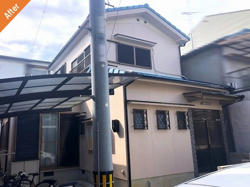 外壁塗装後の築28年の中古住宅