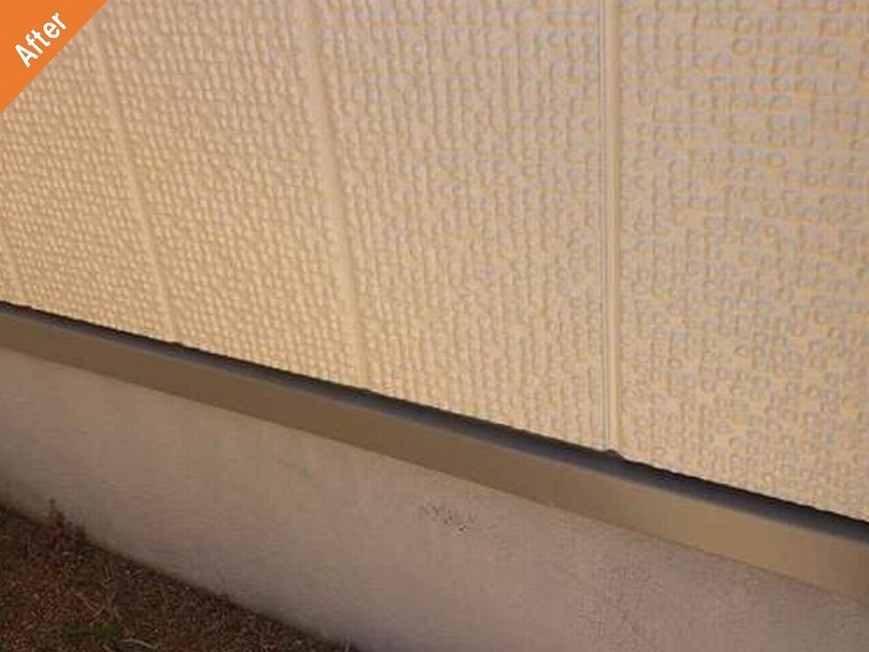 外壁塗装後の目地