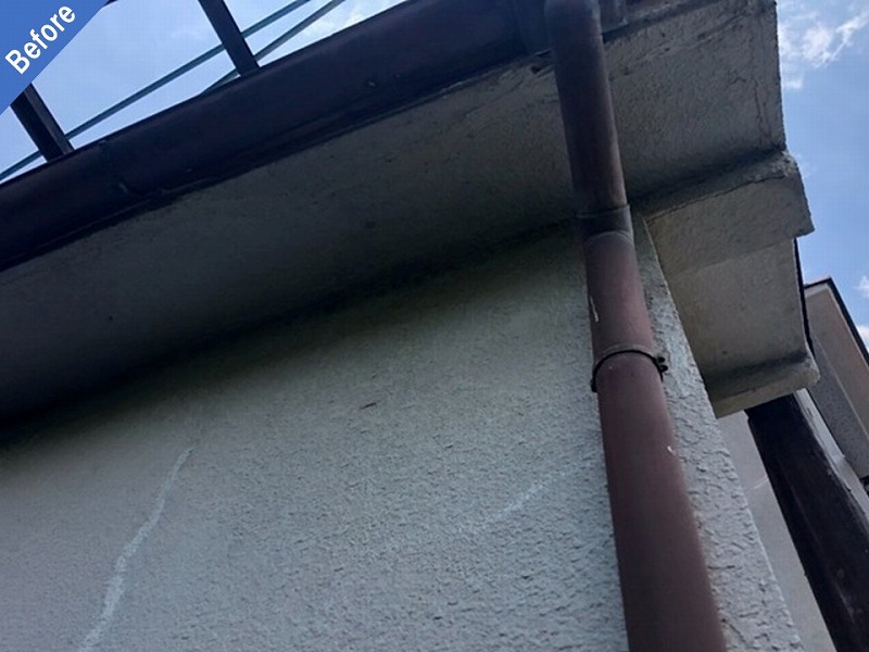 外壁塗装前の雨樋