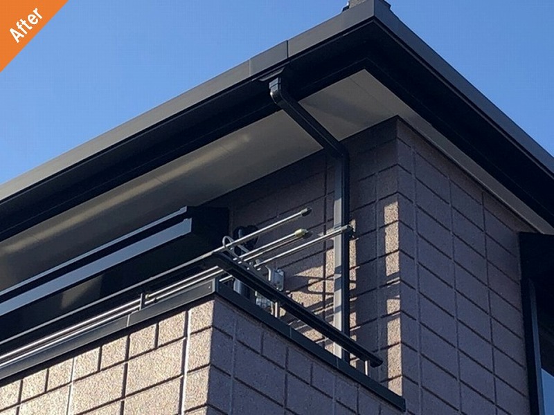 外壁塗装後のベランダ外壁