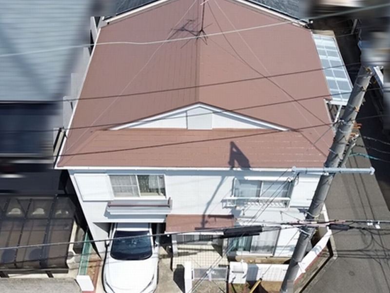 屋根・外壁塗装後の建物全景