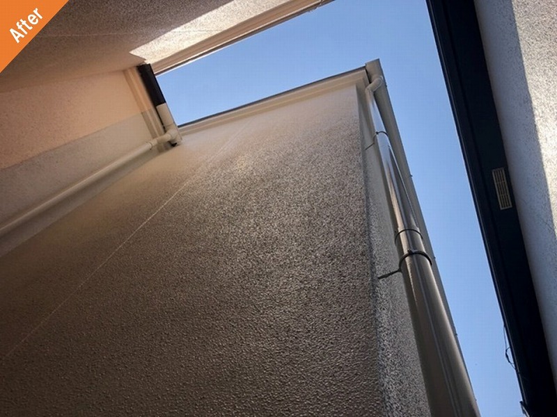 外壁塗装後のモルタル外壁