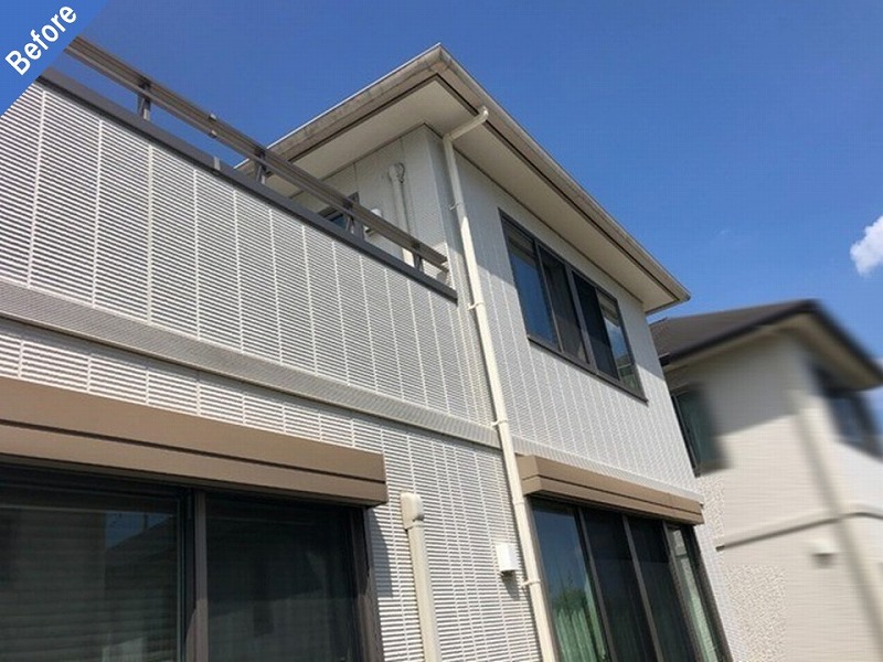 外壁塗装前のトヨタホームの窯業系サイディング