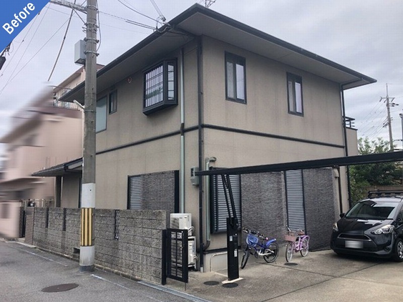 外壁塗装前のパナホーム