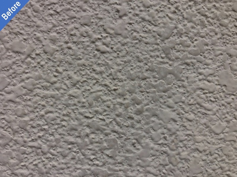 外壁塗装前のボンタイル仕上げのモルタル外壁