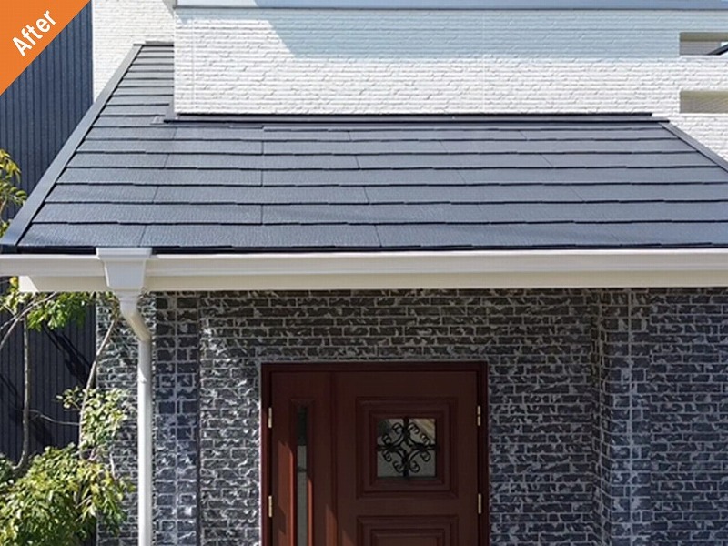 屋根塗装後の下屋根