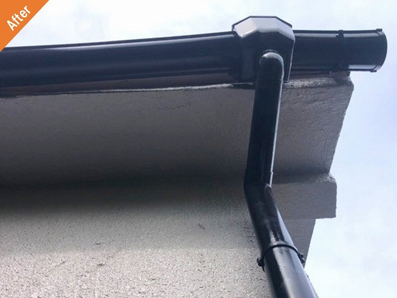外壁塗装後の雨樋
