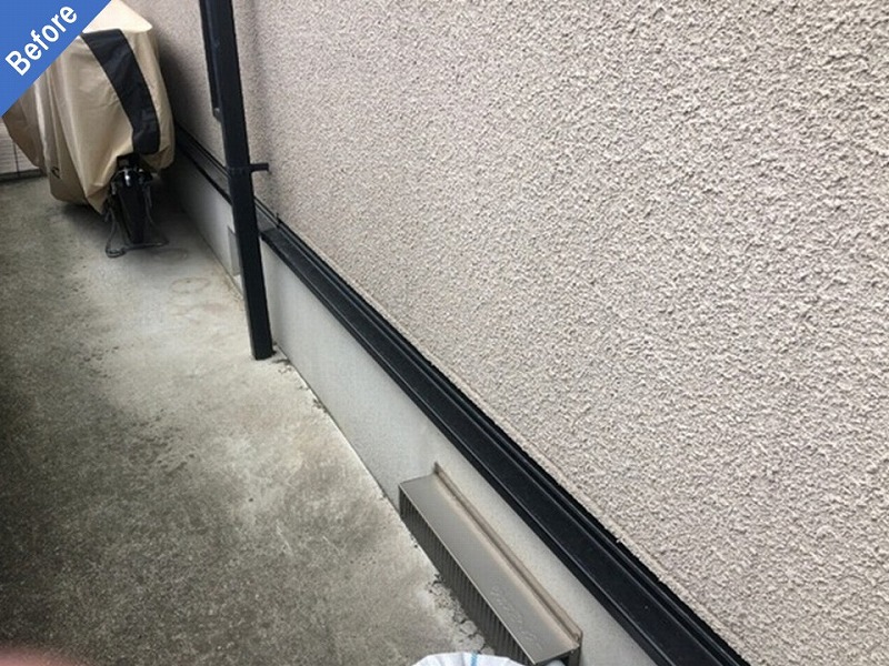 外壁塗装前の水切りと基礎