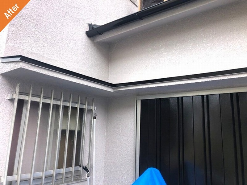 外壁塗装後の築古の戸建て住宅