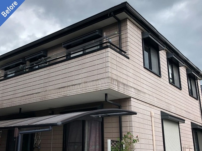 外壁塗装前の旭化成ヘーベルハウスのALC